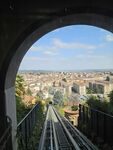 Blick über die Stadt Seilbahn